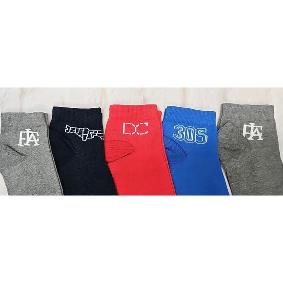 32West Styl'z Designer Socks Lot Of 5 Pairs Men's Ankle Quarter Crew Socks - Picture 7 of 8